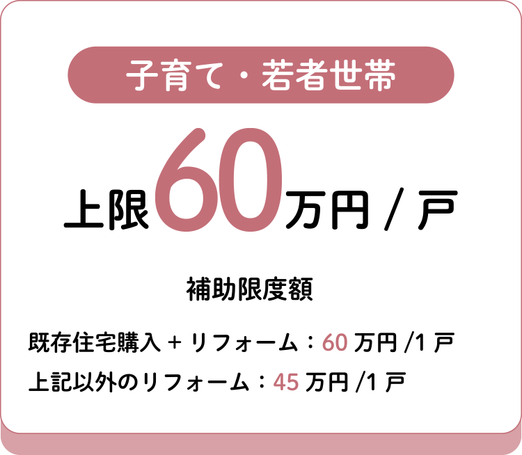子育て・若者世帯　上限45万円